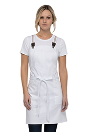 Berkeley Women's Petite Bib Apron: White