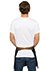 Berkeley Half Bistro Apron: Black Denim - back view