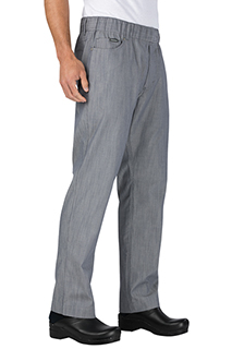 Vertical Stripe Pants - side view