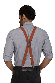 Pant Suspenders: Solid Color - side view