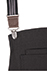 Berkeley Chefs Bib Apron: Jet Black Cotton - back view