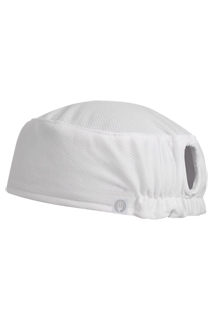 Womens Total Vent Beanie: White - side view